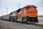 Tied down loaded coal train